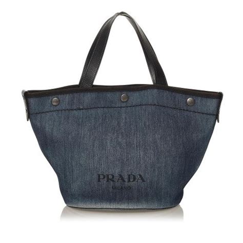 prada summer totes|Prada denim tote bag.